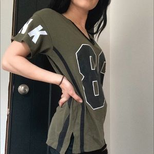 PINK army green jersey size XS/S